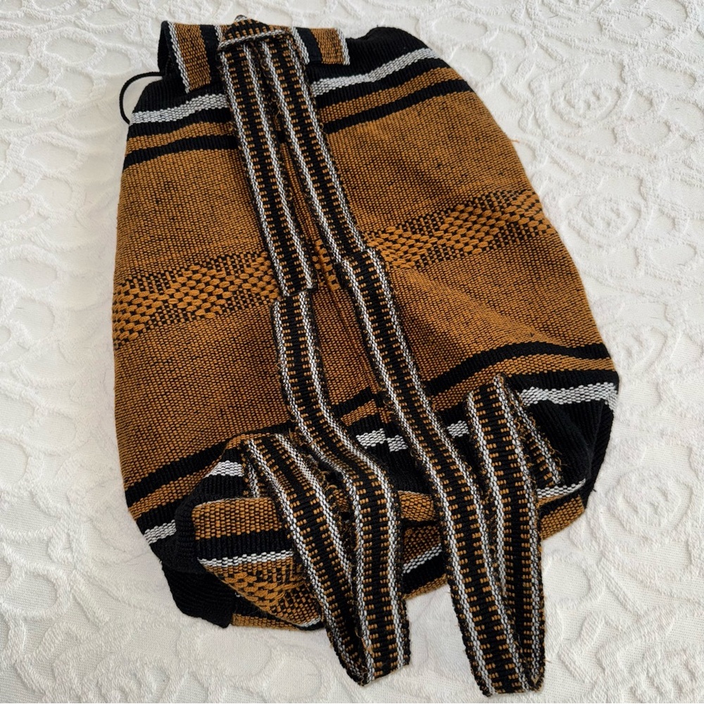 New Orleans Saints Falsa Rug Drawstring Backpack - Picture 5 of 8